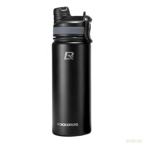 Bidon termiczny Rockbros 35210029001 rowerowy na napoje 550 ml - czarny