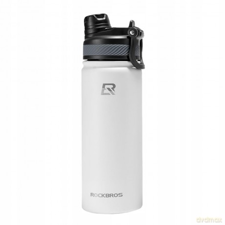 Bidon termiczny Rockbros 35210029005 rowerowy na napoje 550 ml - biały