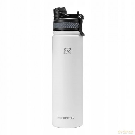 Bidon termiczny Rockbros 35210029006 rowerowy na napoje 650 ml - biały