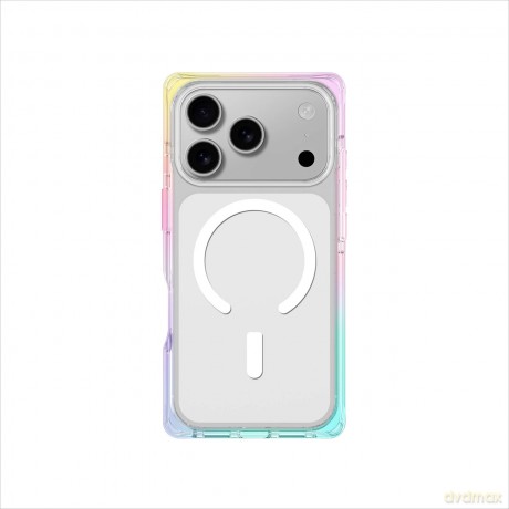 Etui AMAZINGTHING Omni na iPhone 17 Pro kompatybilne z MagSafe - przezroczyste-tęczowe