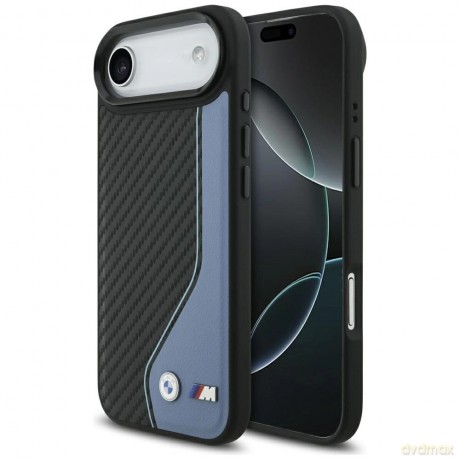 Etui BMW M Carbon Logo MagSafe na iPhone Air - niebieskie
