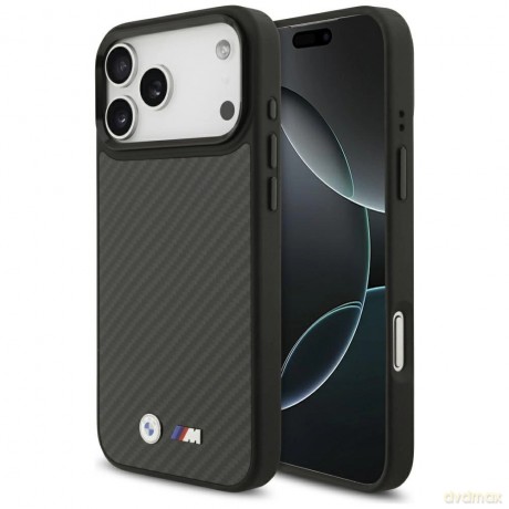 Etui BMW M Kevlar Matt MagSafe na iPhone 17 Pro Max - czarne