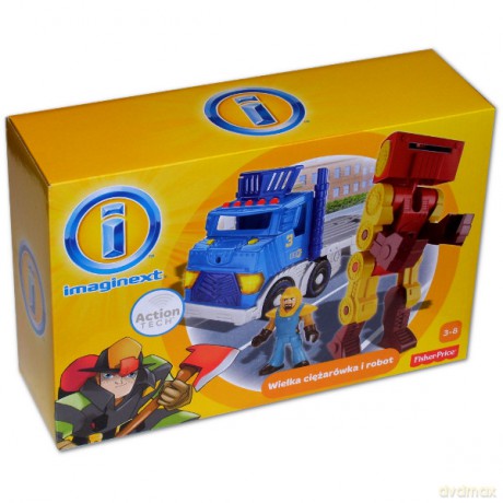 Fisher Price Wielka Ciężarówka I Robot [ZABAWKA]