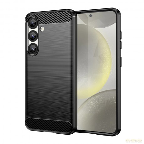 Etui Carbon Case elastyczne silikonowe na Xiaomi Redmi Note 14S - czarne