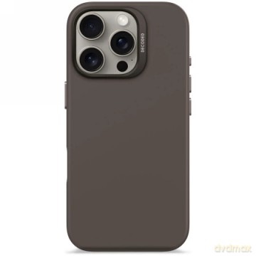 Etui Decoded AntiMicrobial Silicone Backcover z MagSafe do iPhone 16 Pro - ciemnobrązowe