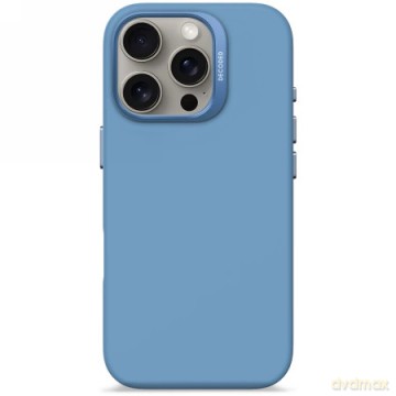 Etui Decoded AntiMicrobial Silicone Backcover z MagSafe do iPhone 16 Pro - niebieskie