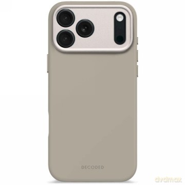 Etui Decoded AntiMicrobial Silicone Backcover z MagSafe na iPhone 17 Pro Max - beżowe
