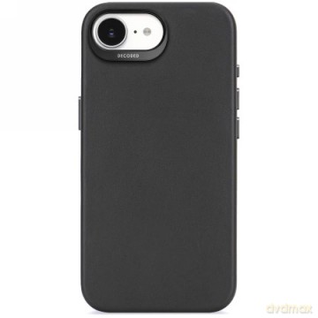 Etui Decoded Leather Backcover z MagSafe na iPhone 16e - czarne