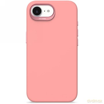 Etui Decoded Silicone Backcover z MagSafe na iPhone 16e - różowe