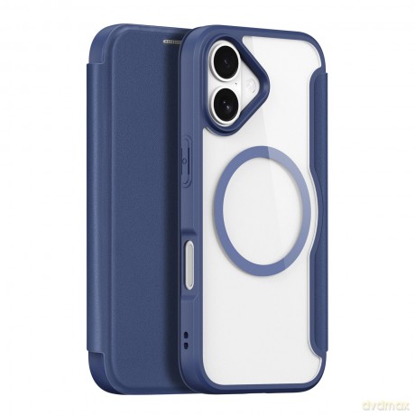 Etui Dux Ducis Skin X Pro na iPhone 17 z portfelem, kompatybilne z MagSafe - niebieskie