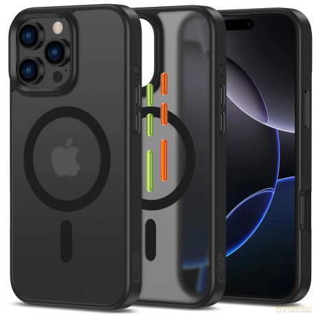 Etui Etui Tech-Protect MagMat Magsafe 3-set na iPhone 16 Pro Max - czarny mat