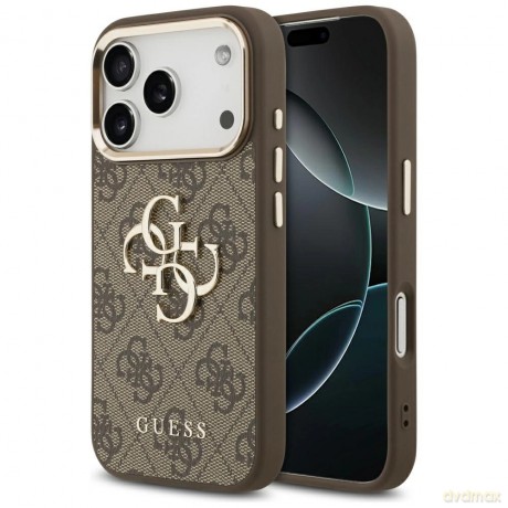 Etui Guess 4G Big 4G Classic Logo na iPhone 17 Pro - brązowo-złote