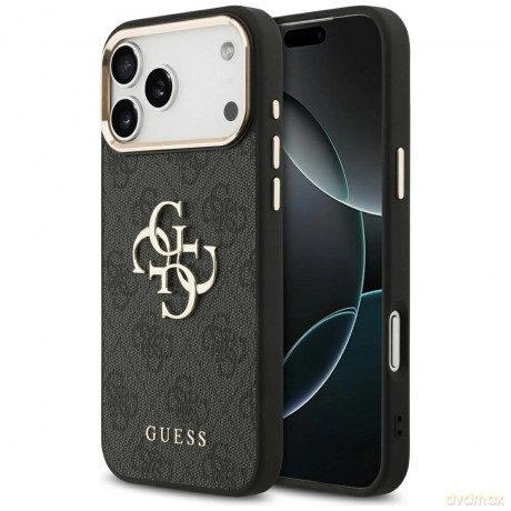 Etui Guess 4G Big 4G Classic Logo na iPhone 17 Pro Max - czarno-złoty