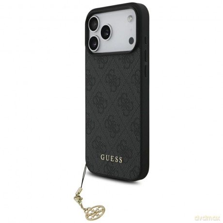 Etui Guess 4G Charms Collection MagSafe na iPhone 17 Pro Max - czarne