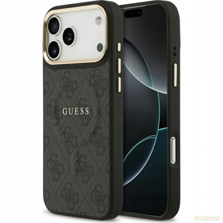 Etui Guess 4G PU Classic Logo MagSafe na iPhone 17 Pro Max - czarne