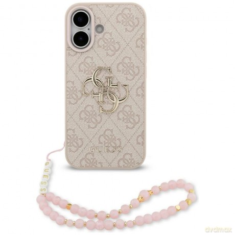 Etui Guess 4G Strap 4G Classic Logo na iPhone 17 - różowe