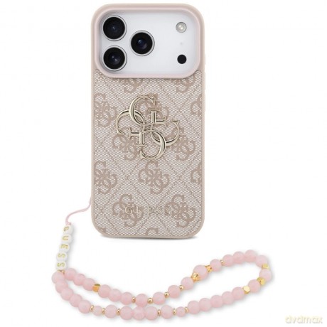 Etui Guess 4G Strap 4G Classic Logo na iPhone 17 Pro - różowe