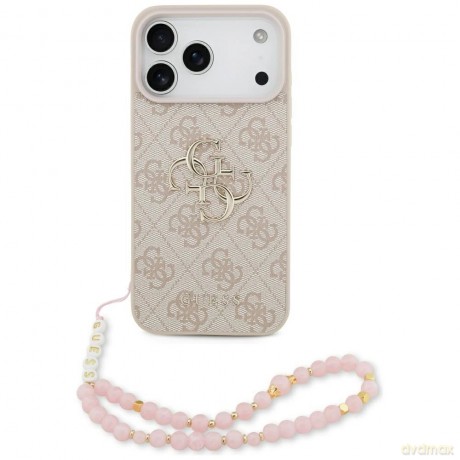Etui Guess 4G Strap 4G Classic Logo na iPhone 17 Pro Max - różowe