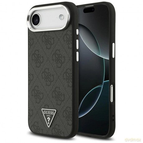 Etui Guess 4G Triangle Logo MagSafe na iPhone 17 Air - czarne