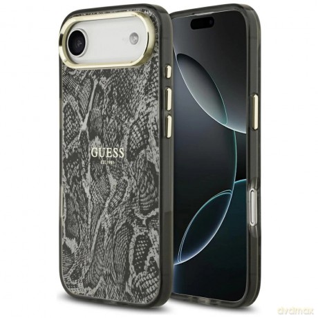 Etui Guess Python Pattern MagSafe na iPhone Air - czarne