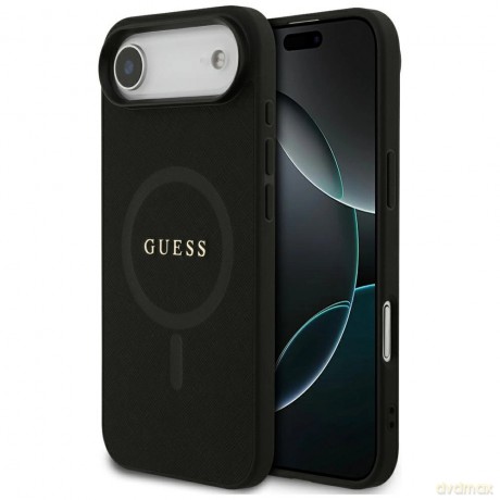 Etui Guess Saffiano Classic Logo MagSafe na iPhone Air - czarne