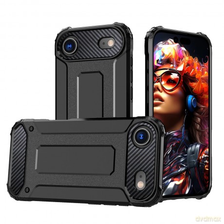Etui Hybrid Armor na iPhone 17 Air pancerne - czarne