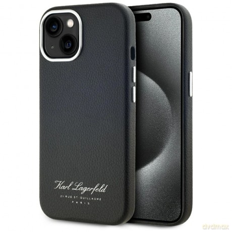 Etui Karl Lagerfeld hotel RSG na iPhone 15 - czarne