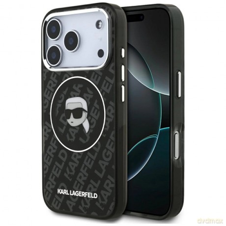 Etui Karl Lagerfeld IML Karl Head Logo MagSafe na iPhone 17 Pro - czarne