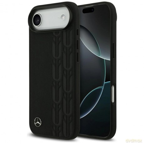Etui Mercedes Leather Laurel Leaves MagSafe na iPhone Air - czarne