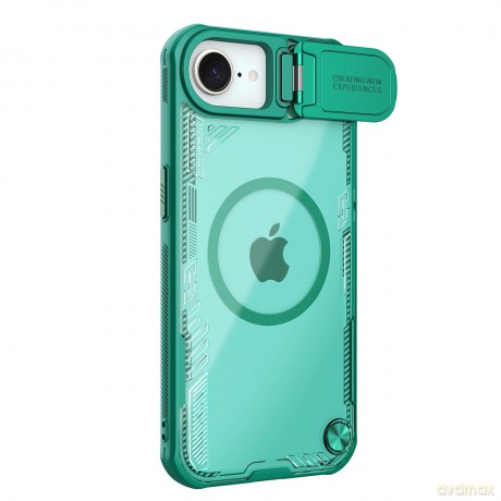 Etui Nillkin Iceblade Prop Magnetic z osłoną na aparat i podstawką na iPhone 16e - zielone