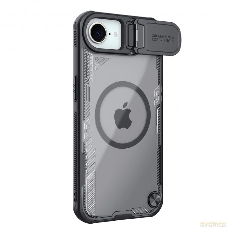 Etui Nillkin Iceblade Prop Magnetic z osłoną obiektywu i podstawką na iPhone 16e - czarne