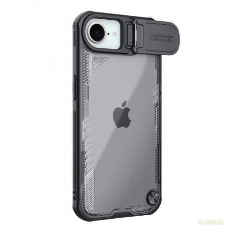 Etui Nillkin Iceblade Prop z osłoną obiektywu i podstawką na iPhone 16e - czarne