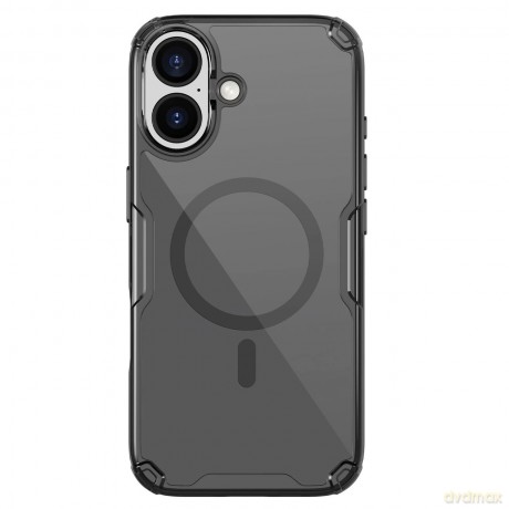 Etui Nillkin Nature TPU Pro Magnetic kompatybilne z MagSafe na iPhone 17 - półprzezroczyste-czarne