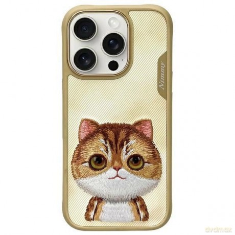 Etui Nimmy Big Eyed Pet 2.0 Cat na iPhone 16 Pro - zielone