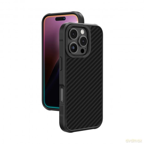Etui pancerne AMAZINGTHING Titan Max Case z włóknami aramidowymi 1500D do iPhone 16 Pro Max - czarne