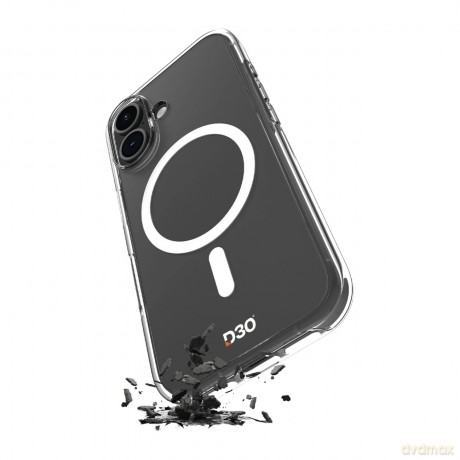 Etui Puro Impact Clear D3O TPU+PC kompatybilne z MagSafe na iPhone 17 - przezroczyste