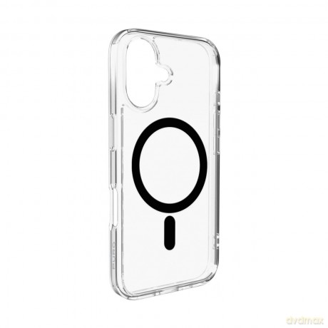 Etui Puro Lite Mag TPU+PC kompatybilne z MagSafe na iPhone 17 - przezroczyste z czarnym pierścieniem