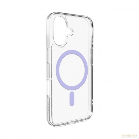 Etui Puro Lite Mag TPU+PC kompatybilne z MagSafe na iPhone 17 - przezroczyste z różowym pierścieniem