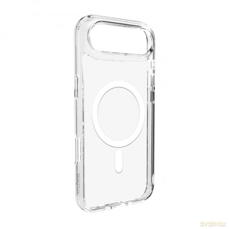 Etui Puro Lite Mag TPU+PC kompatybilne z MagSafe na iPhone 17 Air - przezroczyste z białym pierścieniem
