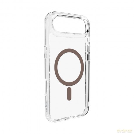 Etui Puro Lite Mag TPU+PC kompatybilne z MagSafe na iPhone 17 Air - przezroczyste z brązowym pierścieniem