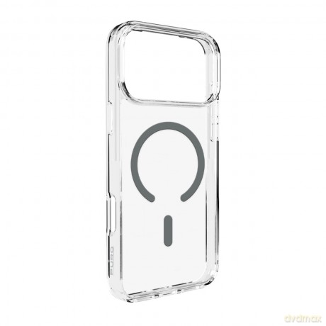 Etui Puro Lite Mag TPU+PC kompatybilne z MagSafe na iPhone 17 Pro Max - przezroczyste z szarym pierścieniem