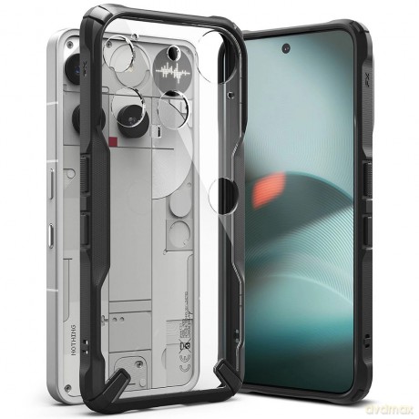 Etui Ringke Fusion X na Nothing Phone 3 - czarne