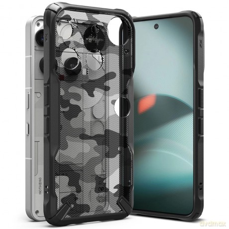 Etui Ringke Fusion X na Nothing Phone 3 - szaro-czarne