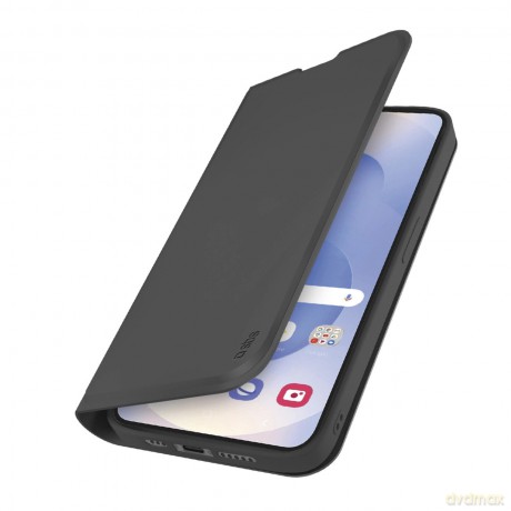 Etui SBS Wallet z podstawką i portfelem na Samsung Galaxy S25 Edge - czarne