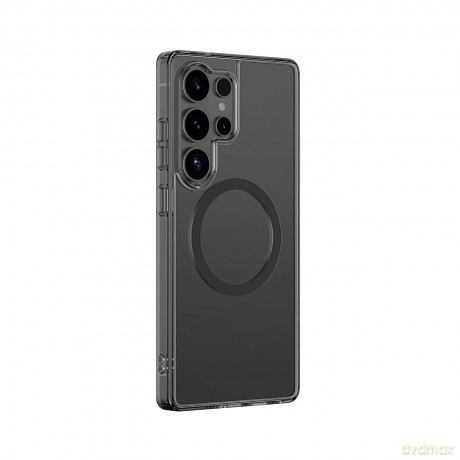 Etui silikonowe AMAZINGTHING Minimal Mag Case z pierścieniem magnetycznym do Samsung Galaxy S25 Ultra - czarne