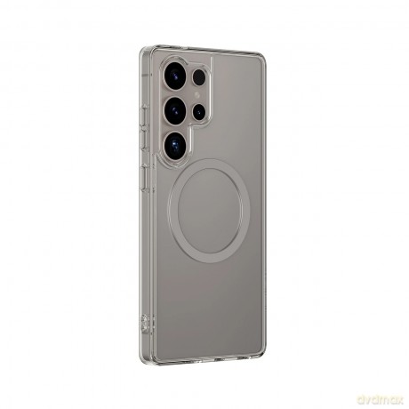 Etui silikonowe AMAZINGTHING Minimal Mag Case z pierścieniem magnetycznym do Samsung Galaxy S25 Ultra - szare