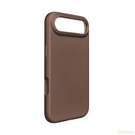 Etui silikonowe Pure Icon Mag Pro Liquid Silicone na iPhone 17 Air kompatybilne z MagSafe, z ochroną aparatu i aluminiowymi przyciskami - brązowe
