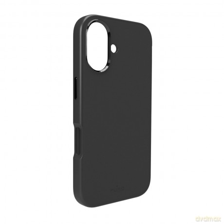 Etui silikonowe Pure Icon Mag Pro Liquid Silicone na iPhone 17 kompatybilne z MagSafe, z ochroną aparatu i aluminiowymi przyciskami - czarne