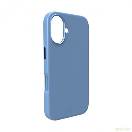 Etui silikonowe Pure Icon Mag Pro Liquid Silicone na iPhone 17 kompatybilne z MagSafe, z ochroną aparatu i aluminiowymi przyciskami - niebieskie