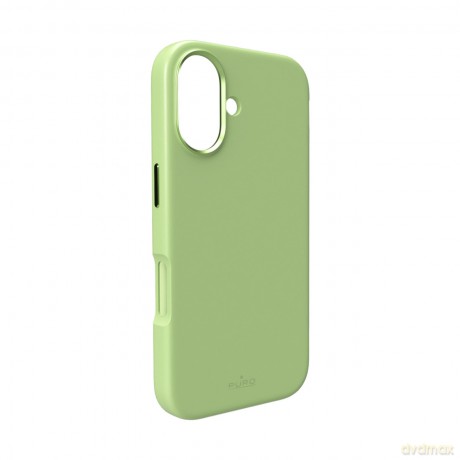 Etui silikonowe Pure Icon Mag Pro Liquid Silicone na iPhone 17 kompatybilne z MagSafe, z ochroną aparatu i aluminiowymi przyciskami - zielone
